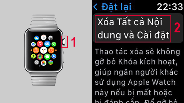 Cách đặt lại Apple Watch khi quên mật khẩu