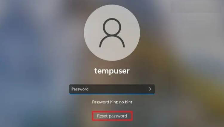 Đổi mật khẩu máy tính win 11 khi quên đối với Local Account