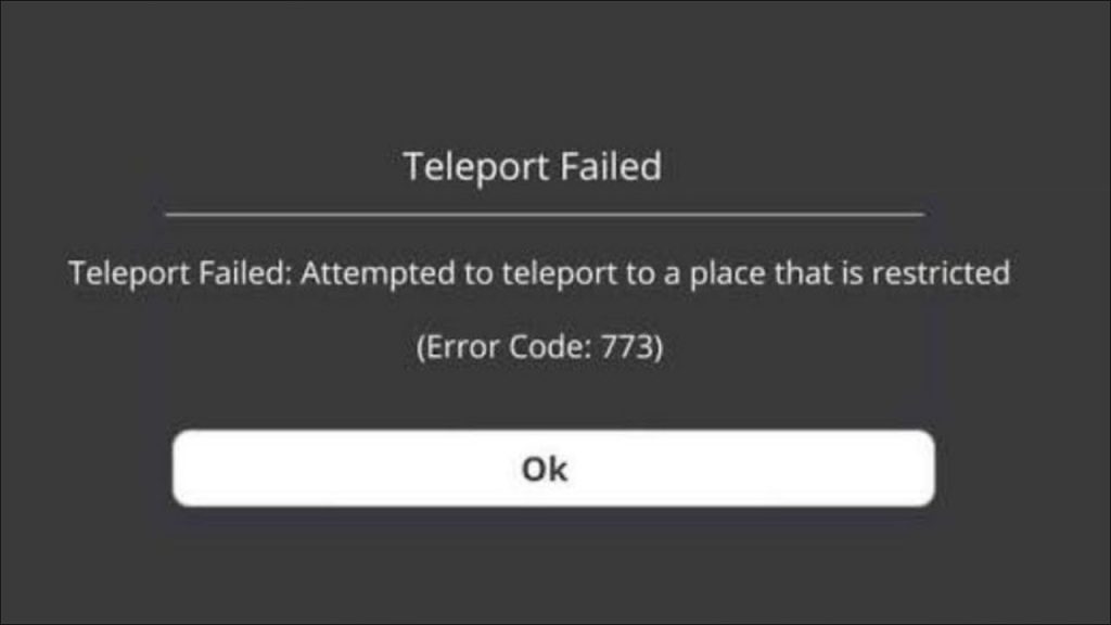 Lỗi 773 Roblox 