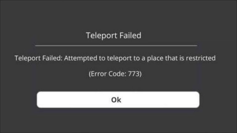 Lỗi 773 Roblox
