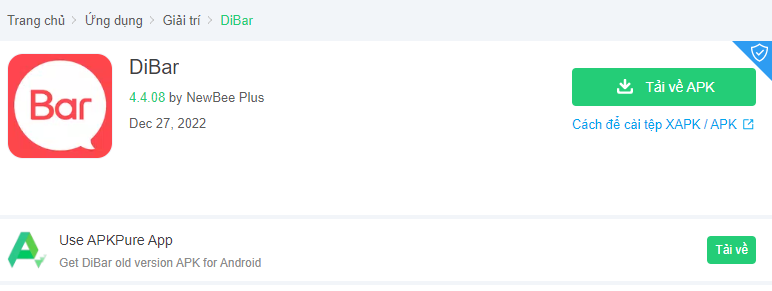Cách tải app DiBar trên điện thoại