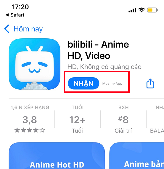 Cách vào Bilibili bị chặn trên iOS