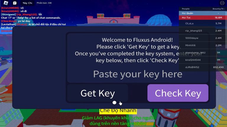 Link get key Fluxus Blox Fruit
