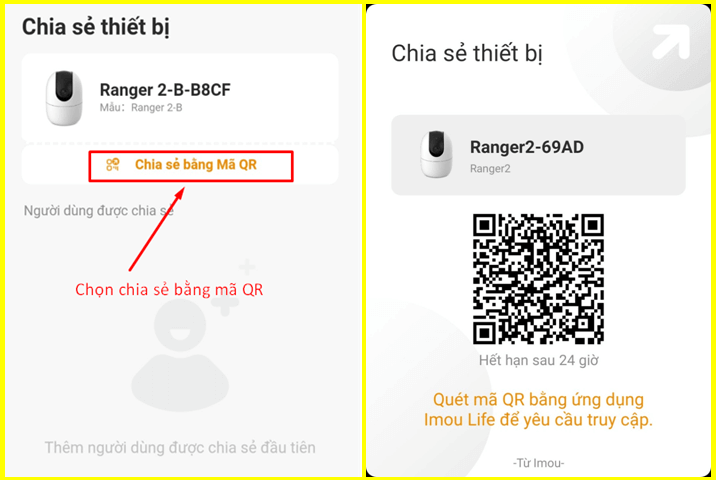 Cách cài camera Imou trên 2 điện thoại 