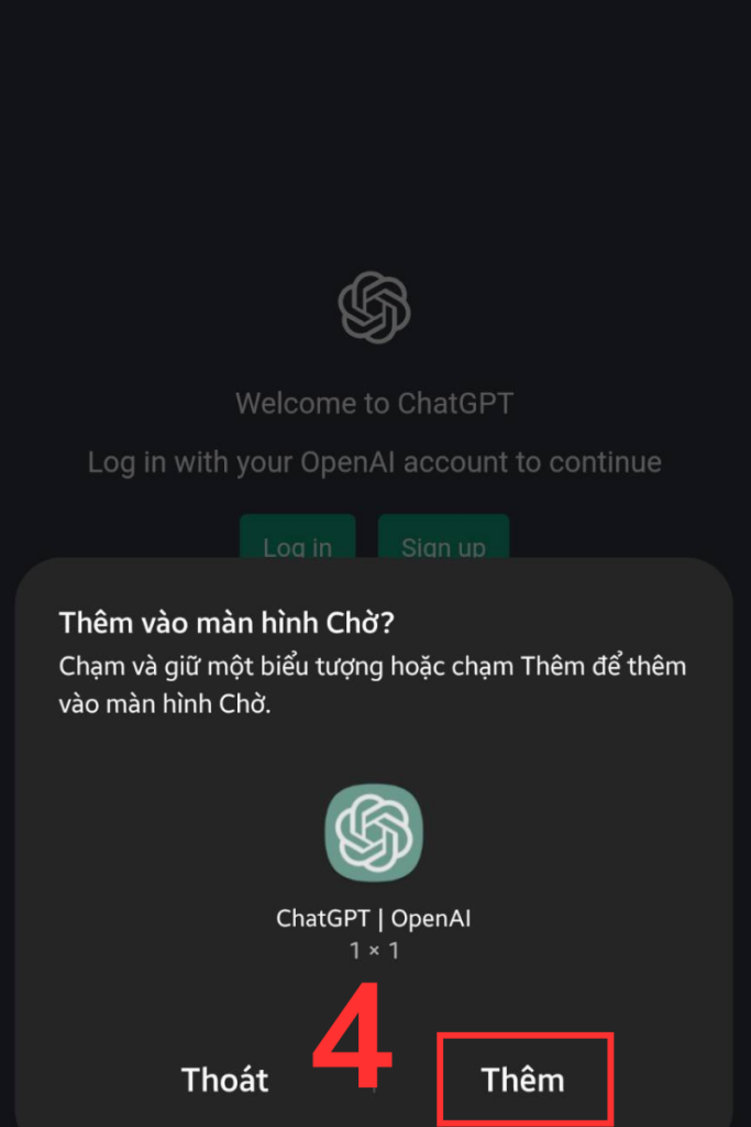 Cách đăng nhập ChatGPT trên điện thoại Android