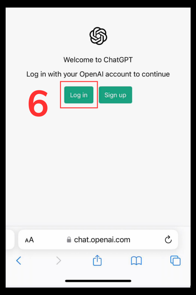 Đăng nhập ChatGPT trên IOS
