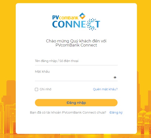 Cách đăng nhập PVcomBank trên máy tính