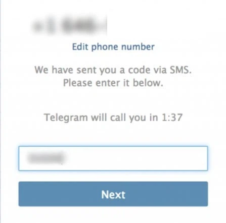 Cách đăng nhập Telegram bằng Google Voice