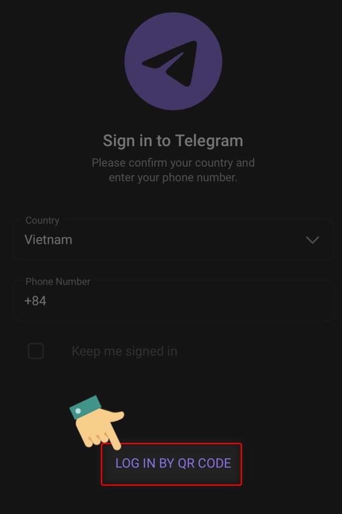 Cách đăng nhập Telegram không cần mã xác nhận