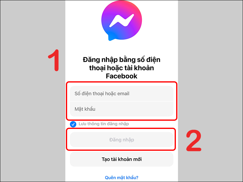 Cách đăng nhập vào messenger của người yêu