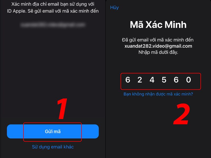 Cách lấy mã xác minh ID Apple