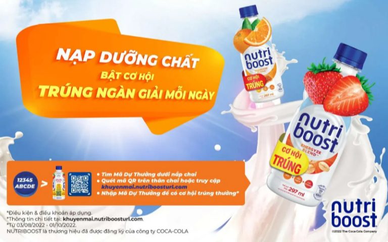 Cách nhập mã dự thưởng Nutriboost