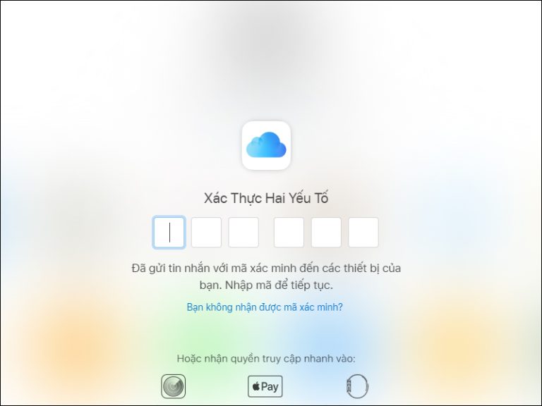 Cách nhập mã xác minh ID Apple trên thiết bị khác