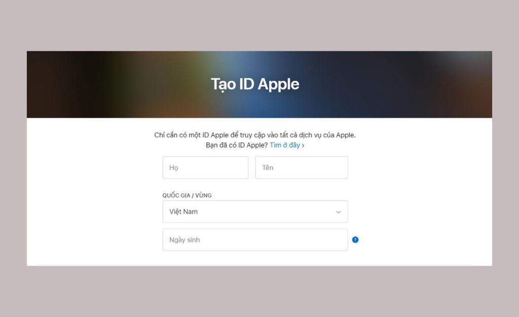 Cách tạo iCloud ID Apple bằng số điện thoại trên website