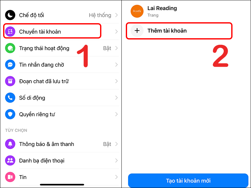 Đăng nhập vào Messenger của người yêu