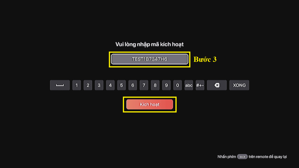 Nhập mã kích hoạt FPT Play trên Smart TV 3