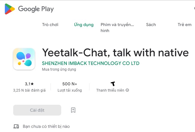 Tải Yeetalk trên Android