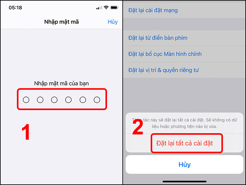 Bạn phải nhập mật mã để bật Face ID