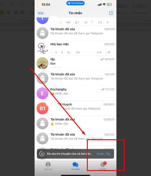 Xoá tin nhắn Telegram có khôi phục được không