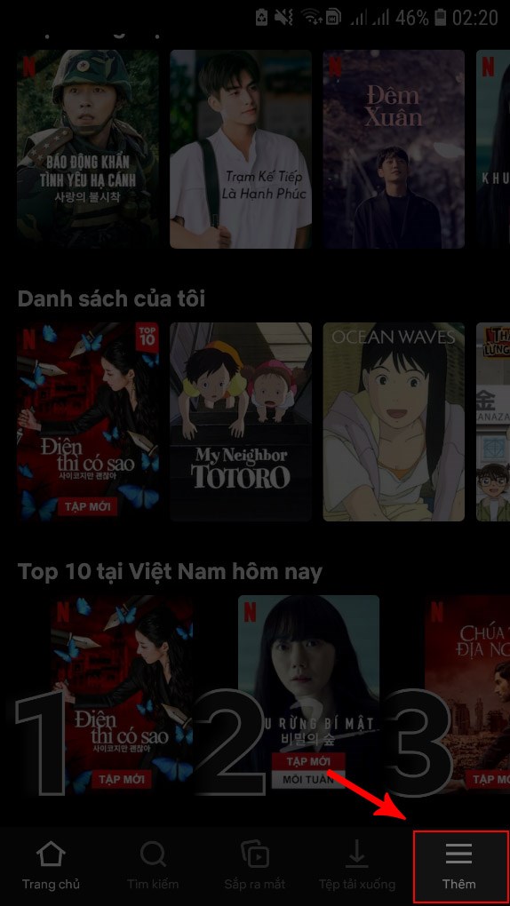 Xóa lịch sử Netflix trên điện thoại