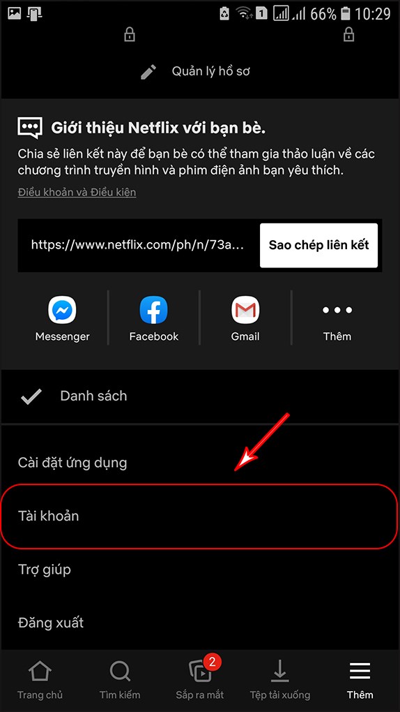 Xóa lịch sử Netflix trên điện thoại