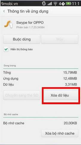 Bàn phím Oppo bị lỗi