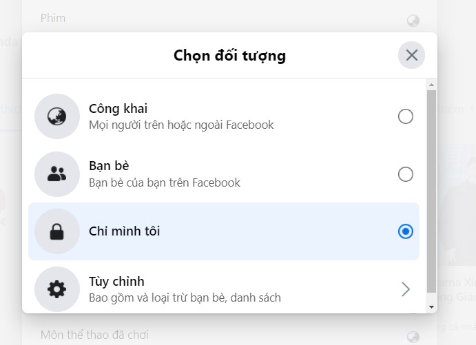 Cách ẩn like trên Facebook 2