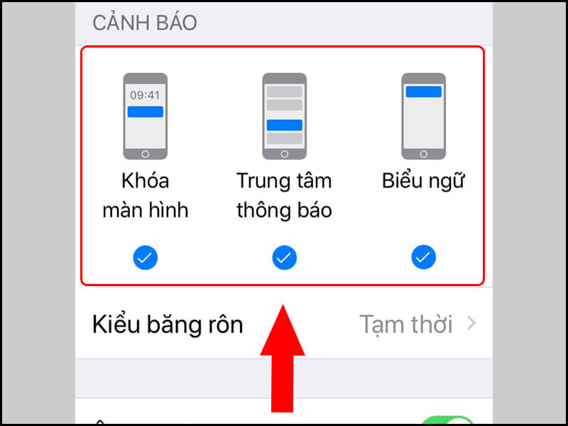Cách bật thông báo InLove trên iPhone trong Cài đặt