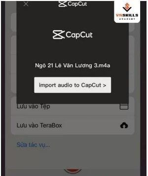 Cách chèn file ghi âm vào Capcut trên iPhone