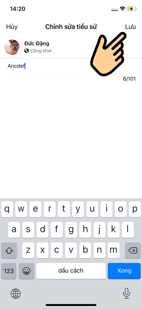 Cách chỉnh sửa tiểu sử Facebook không công khai trên điện thoại 4