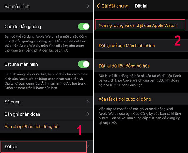 Cách đặt lại Apple Watch bằng iPhone đã kết nối