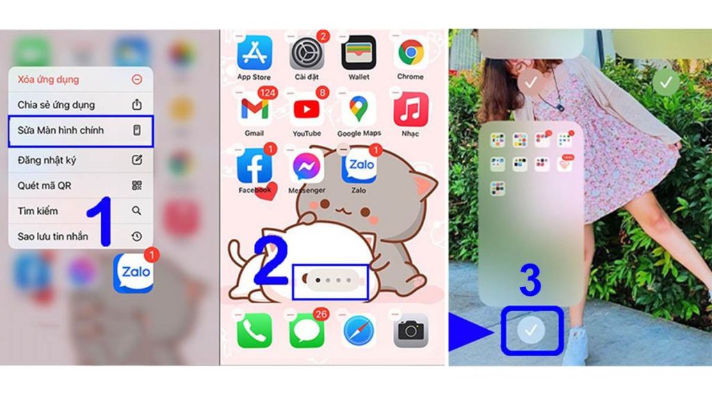 Cách để inlove ra màn hình chính điện thoại iPhone 1