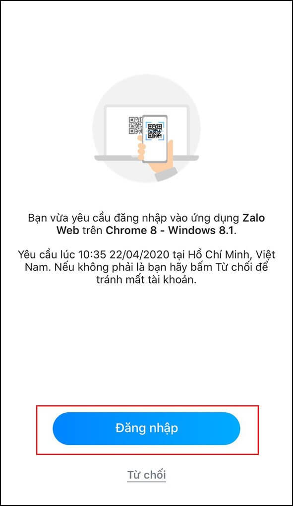 Cách hack Zalo không cần mk bằng QR Code