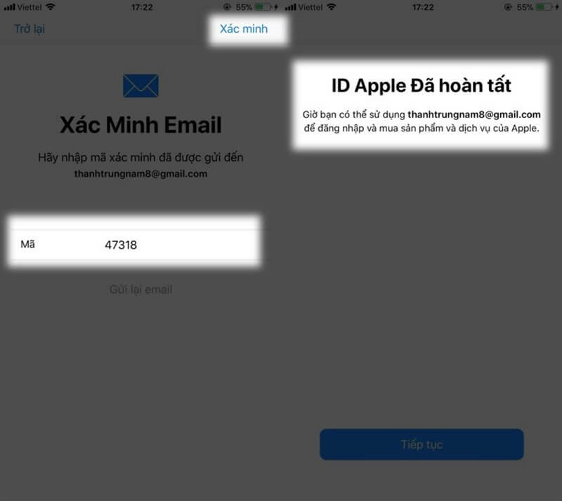 Cách hoàn tất ID Apple để tải ứng dụng trên điện thoại