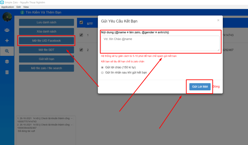 Cách kết bạn Zalo hàng loạt bằng tool quét UID Facebook