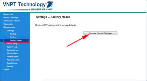 Cách reset wifi VNPT 2