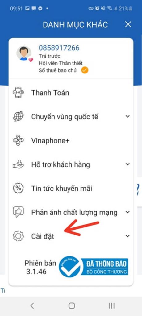 Cách thay đổi mk wifi VNPT trên app