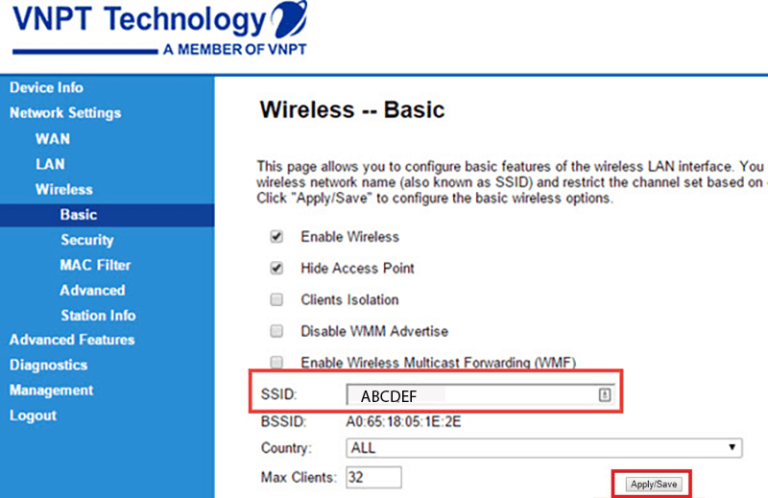 Cách thay đổi mk wifi VNPT trên điện thoại