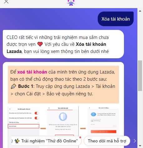 Cách xóa tài khoản Lazada trên máy tính - Bước 3