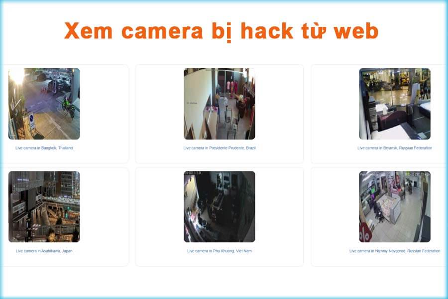 Truy cập trang web xem trộm camera