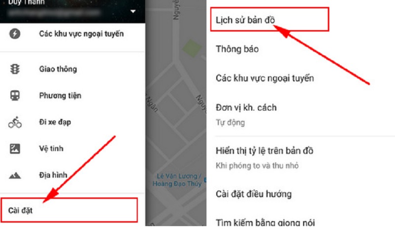 Xóa lịch sử tìm kiếm Google Map Android - Bước 4